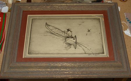 AJ VanLeshout Steel Engraving artwork: Famous, signed Alexander J. VanLeshout etching. 9" x 14-1/2" (16" x 21")
