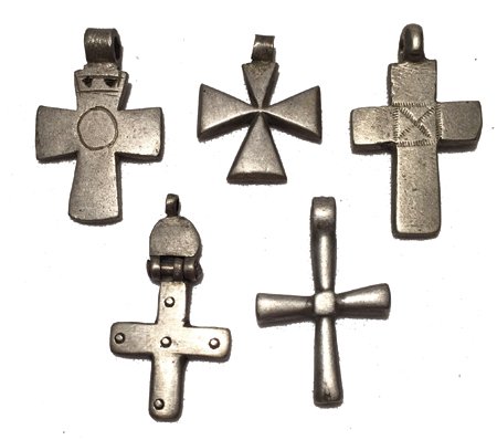 5 Silver Crosses (1 of 2)