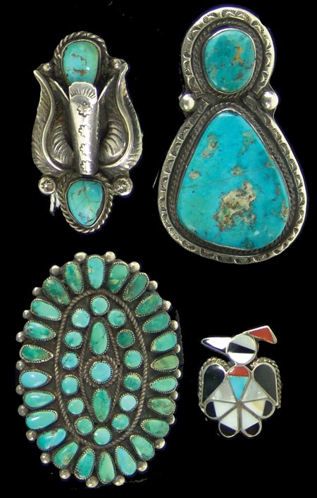 Four Navajo/Zuni Rings (1 of 10)