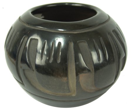 Santa Clara Pottery Jar - Pablita Chavarria (1 of 8)