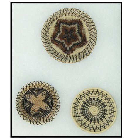 3 Pima/Papago Horsehair Baskets (1 of 9)