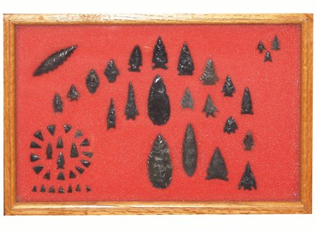 Obsidian Arrowhead Collection (1 of 10)