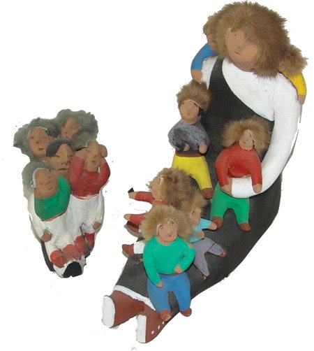 2 Tesuque Pottery Figures - Vigil (1 of 10)