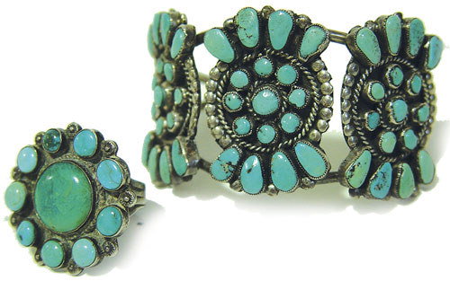 Navajo Bracelet & Ring Set