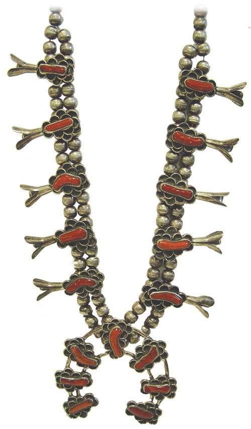 Navajo Squash Blossom Necklace