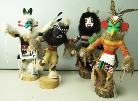 4 Kachina Dolls (1 of 10)