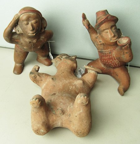 3 Colima Pottery Figures (1 of 10)