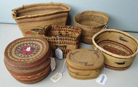 6 Nootka/Makah/Tsimian Baskets (1 of 10)