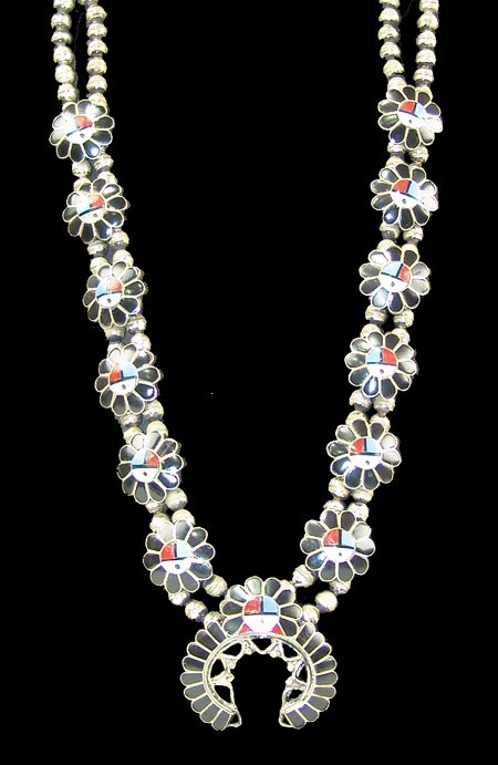Zuni Inlay Necklace - Ashbarry Gasper (1 of 9)