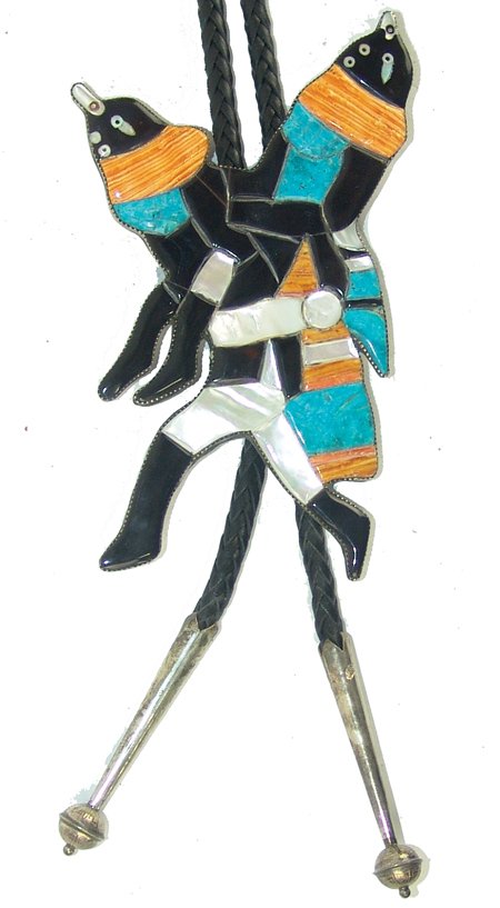 Zuni Style Inlay Bolo Tie (1 of 10)