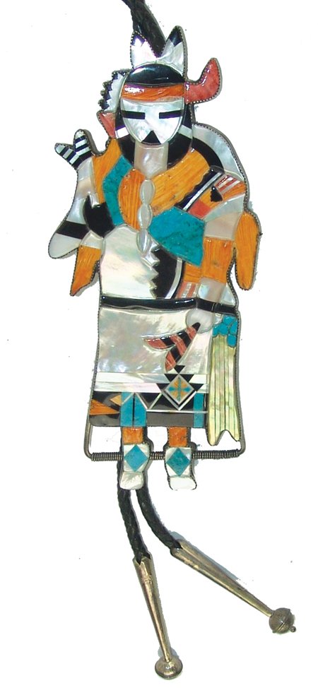 Zuni Inlay Bolo Tie (1 of 10)