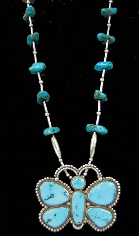 Navajo/Zuni Necklace - "D & W" (1 of 7)