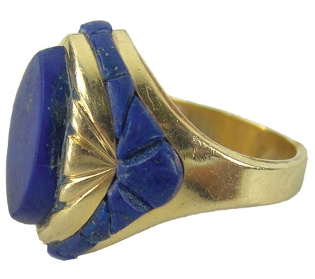 Gold & Lapis Ring (1 of 7)