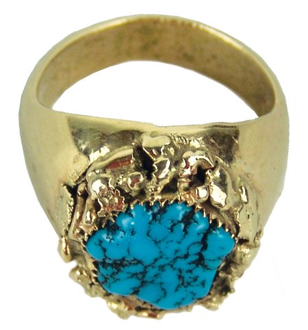Gold & Turquoise Ring (1 of 6)