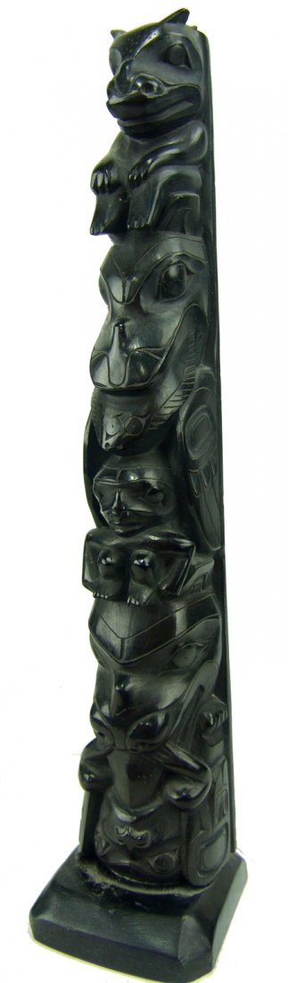 Haida Argillite Totem Pole (1 of 9)