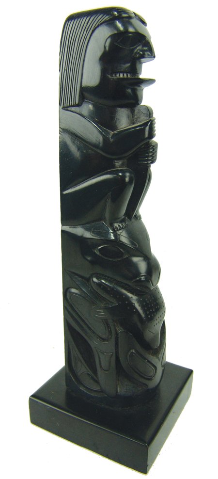 Haida Argillite Totem Pole - William Gladstone (1 of 6)