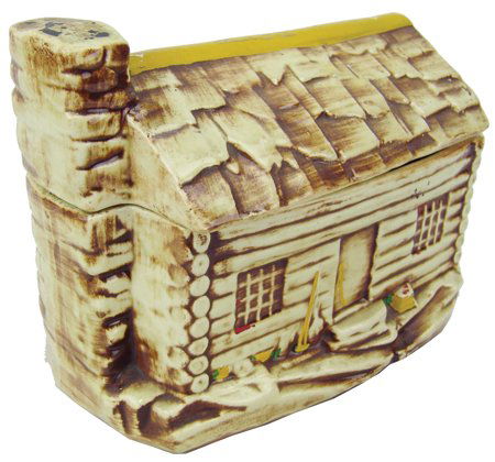 McCoy Log Cabin Cookie Jar (1 of 10)