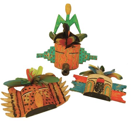 3 Hopi Kachina Carvings - Greg Lomayesva (1 of 10)