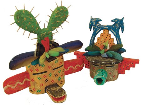 2 Hopi Kachina Carvings - Greg Lomayesva (1 of 10)