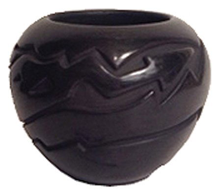 Santa Clara Pottery Jar (1 of 3)