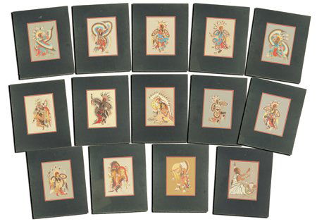 Complete Woody Crumbo Set, Potawatomie (1912-1989) (1 of 10)