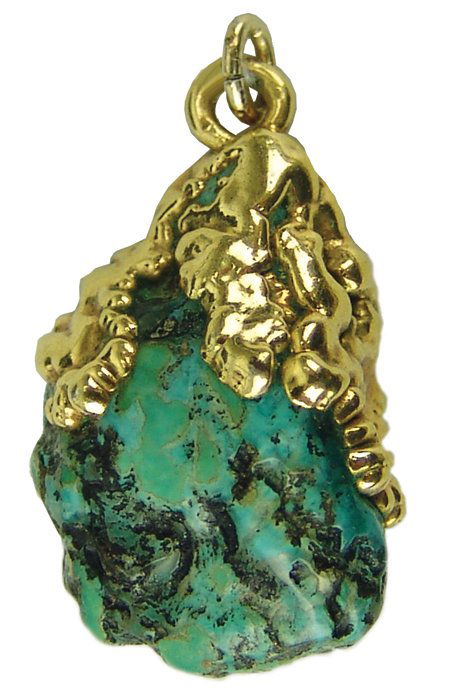 Gold & Turquoise Pendant (1 of 5)
