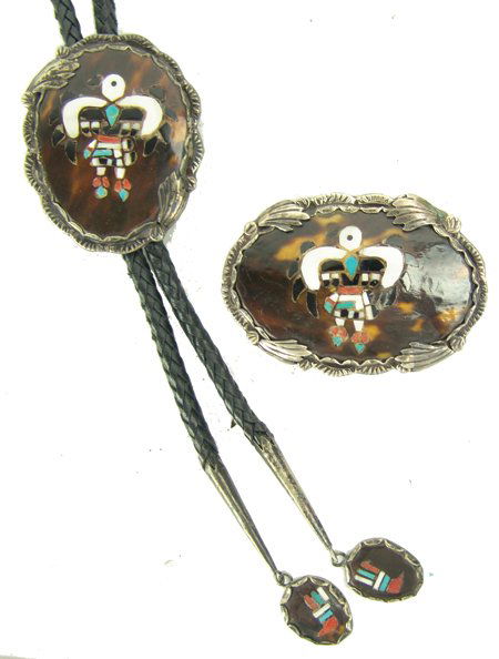 Zuni Inlay Bolo & Buckle (1 of 8)