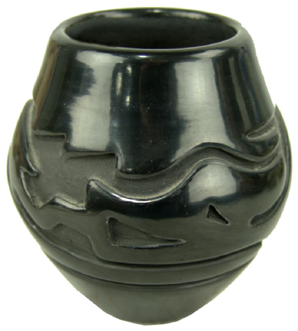 Santa Clara Pottery Jar - Stella Chavarria (1 of 6)