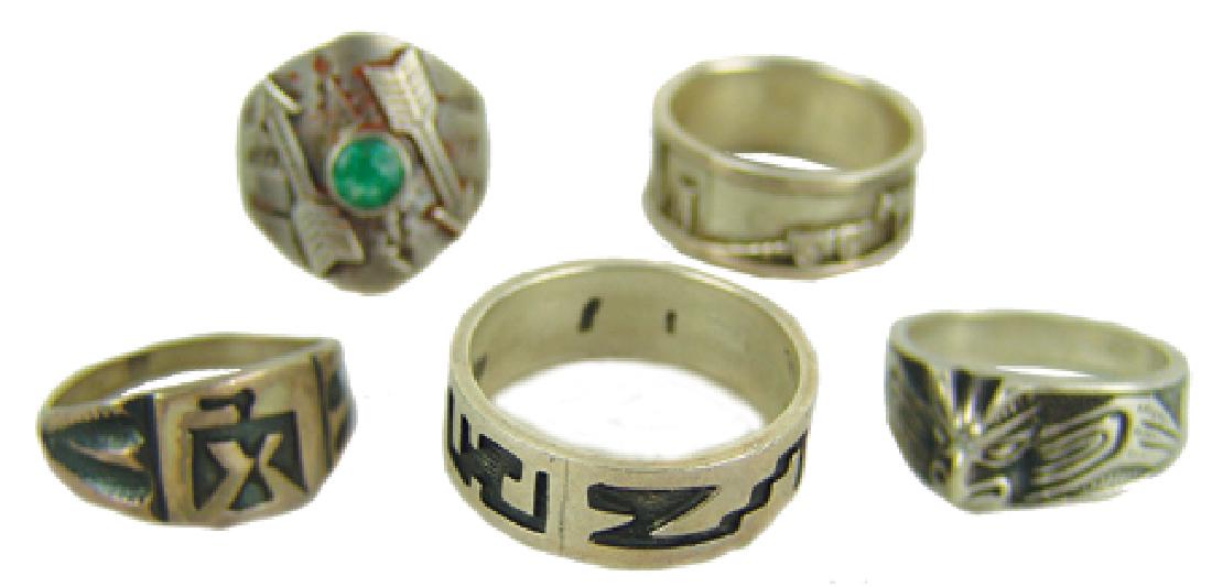 5 Men's Silver Rings (1 of 12)