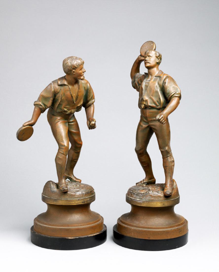A pair of French 19th century spelter figures with the (1 of 1)