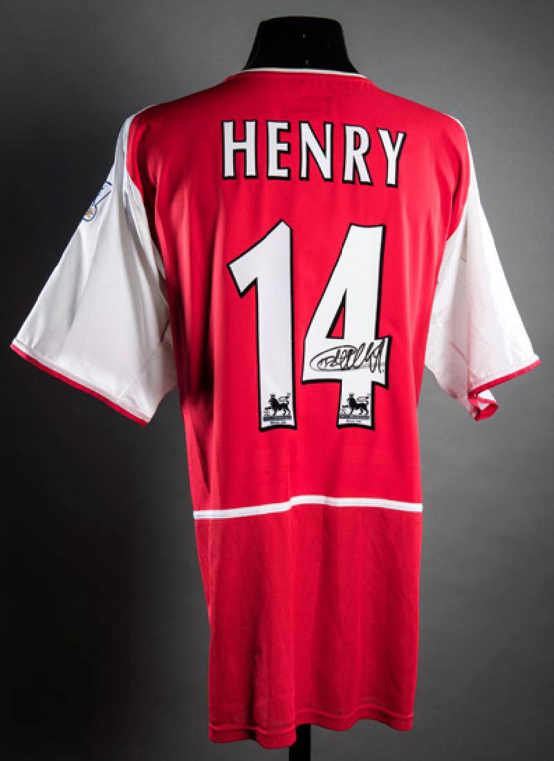 Thierry Henry Signed Arsenal No.14 Replica 2003 04