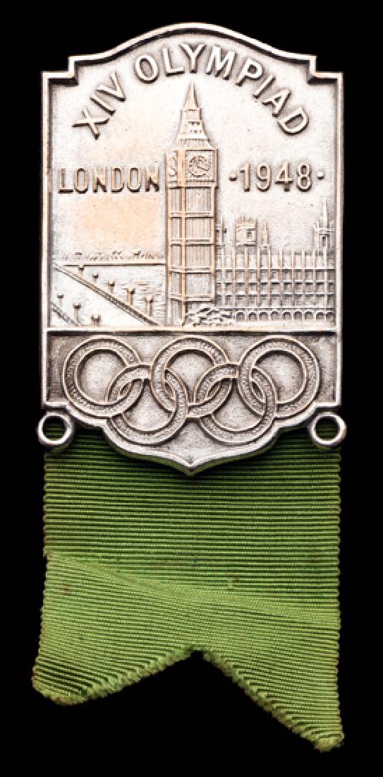 Rare London 1948 Olympic Games official's badge for (1 of 1)