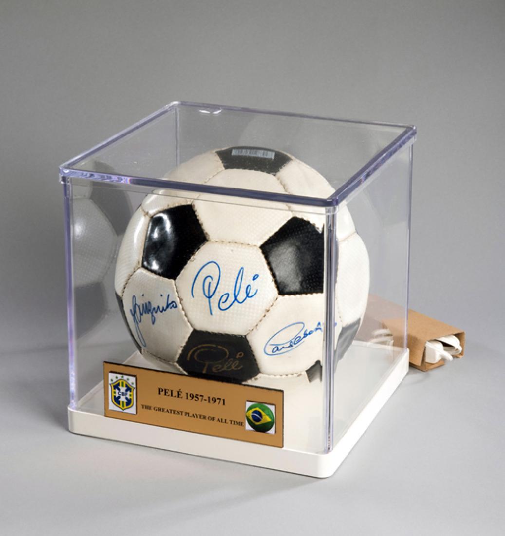 Pele-branded football signed by Pele and his 1970 World (1 of 1)