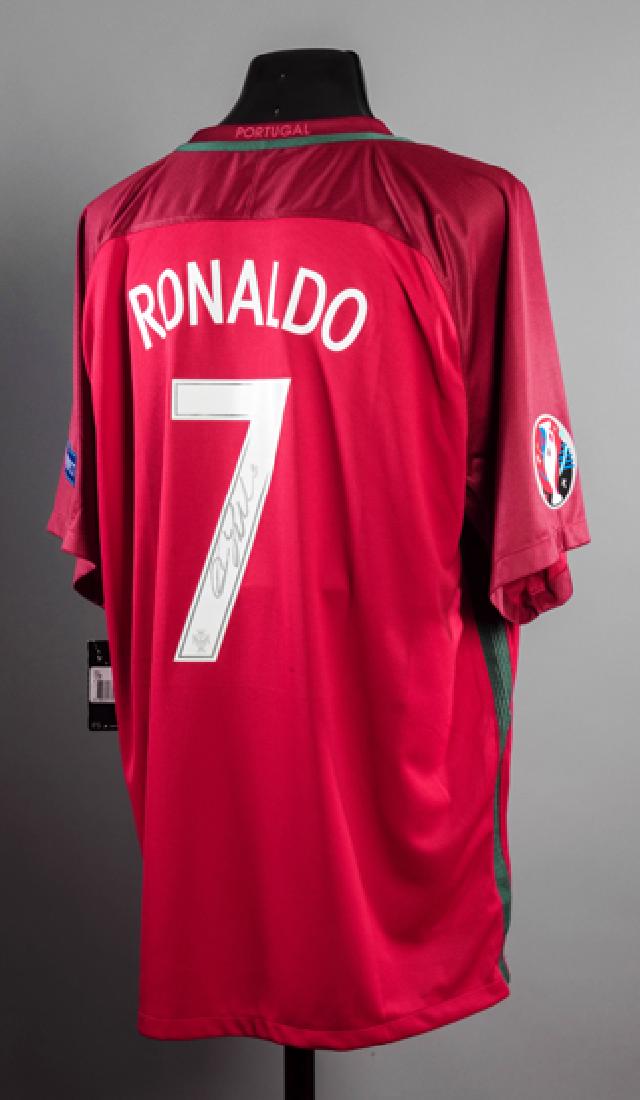 ronaldo signed portugal jersey