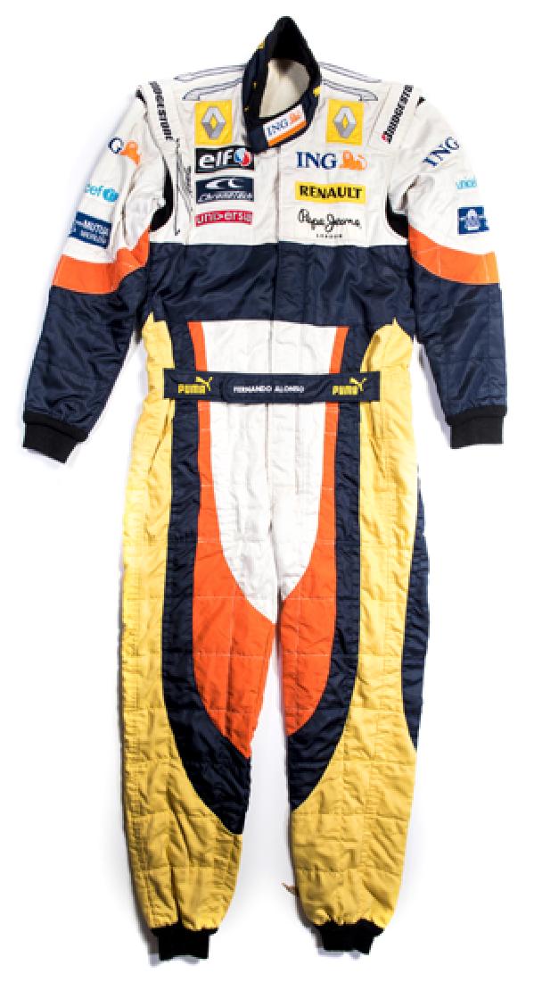 Fernando Alonso signed and worn 2008 Renault Formula 1 (1 of 1)