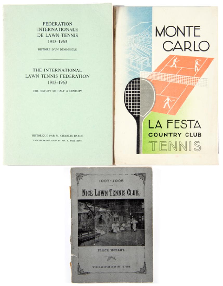 Three lawn tennis publications of French interest, Nice (1 of 1)