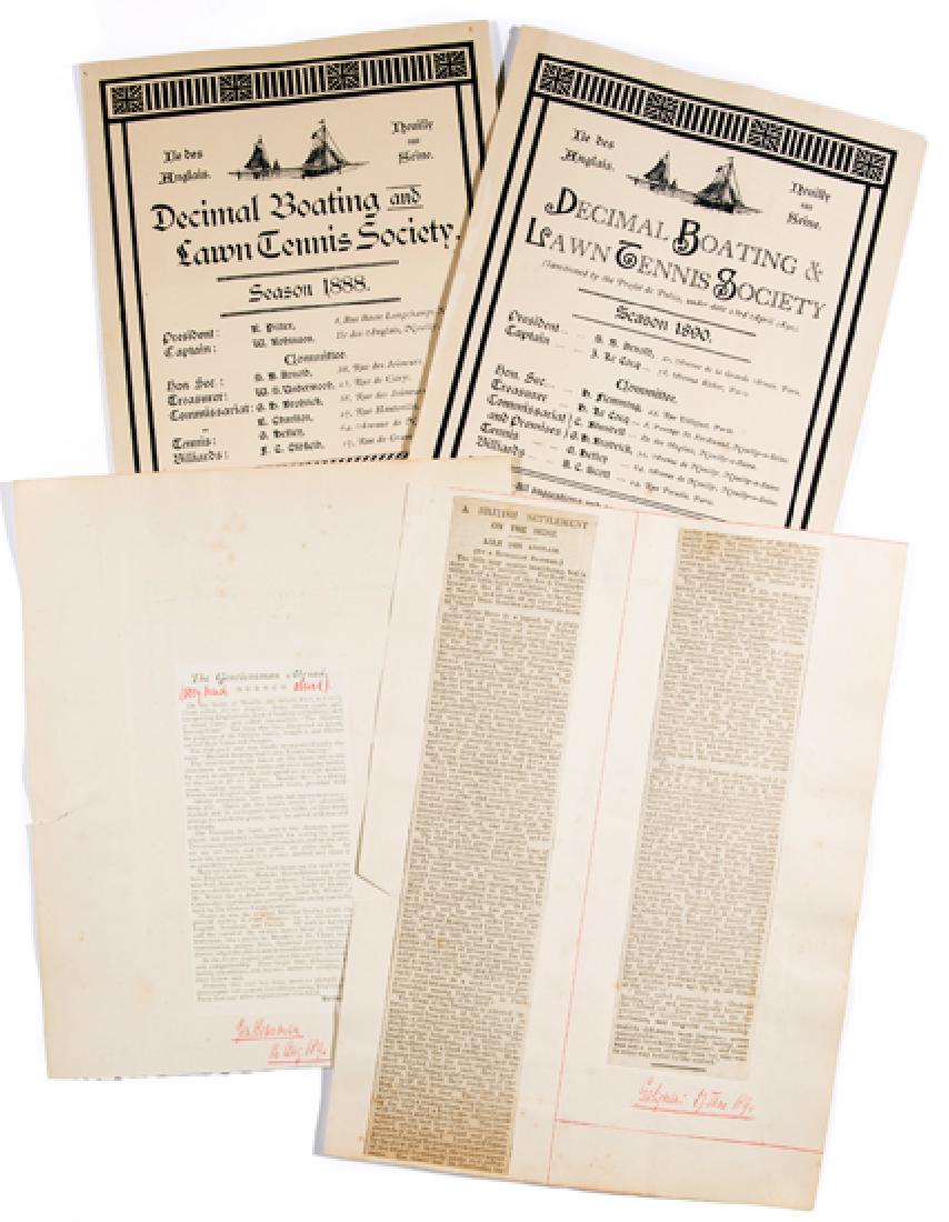 Two prospectuses published in 1888 and 1890 by the (1 of 1)