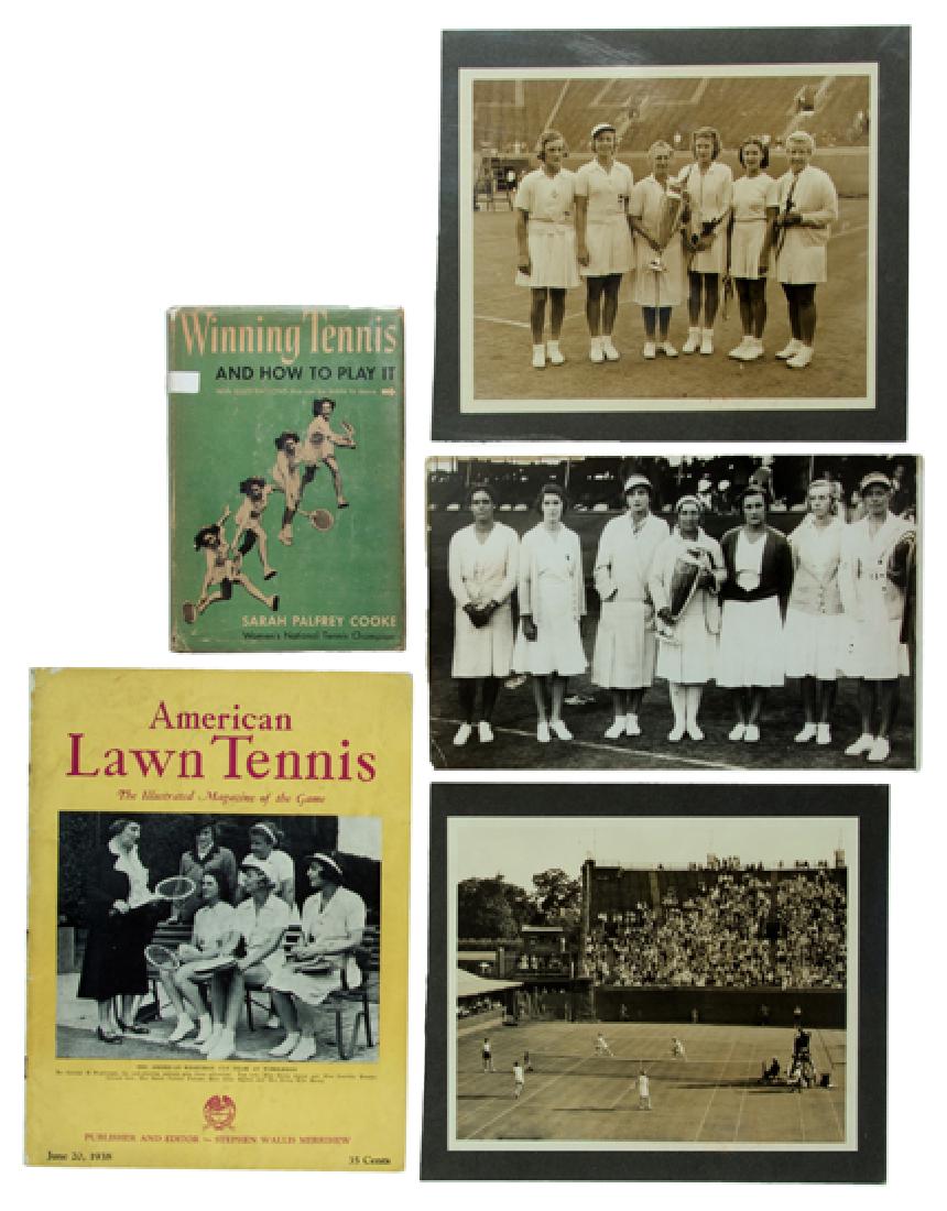 Memorabilia relating to US tennis player Sarah Palfrey (1 of 1)