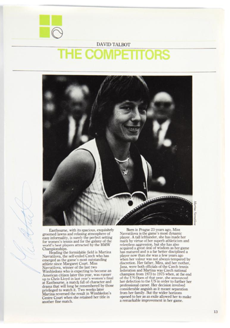 Autographed programme for the BMW Championships for (1 of 1)