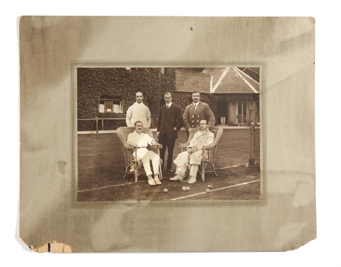 Rare period photograph of the British 1912 Davis Cup (1 of 1)