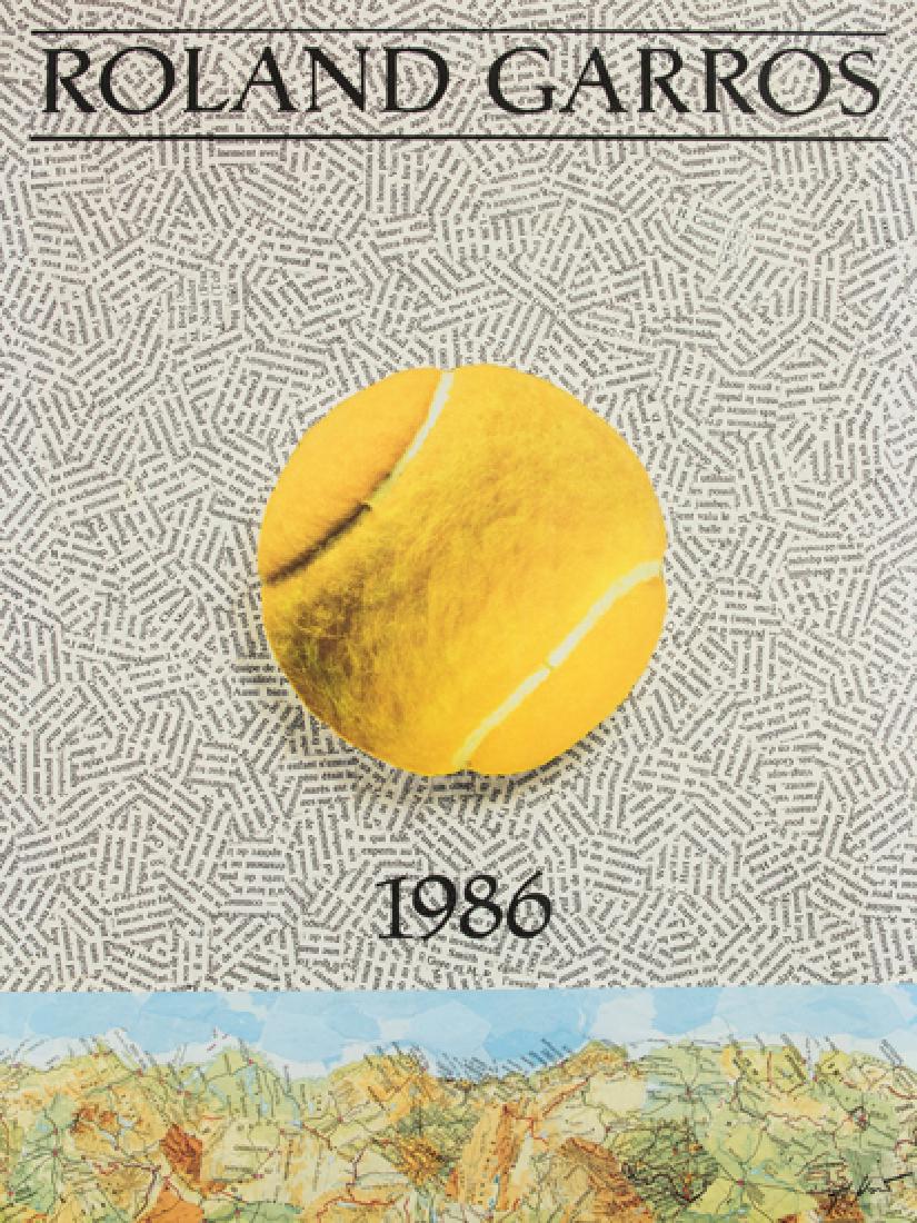 A collection of nine original Roland Garros tennis (1 of 1)