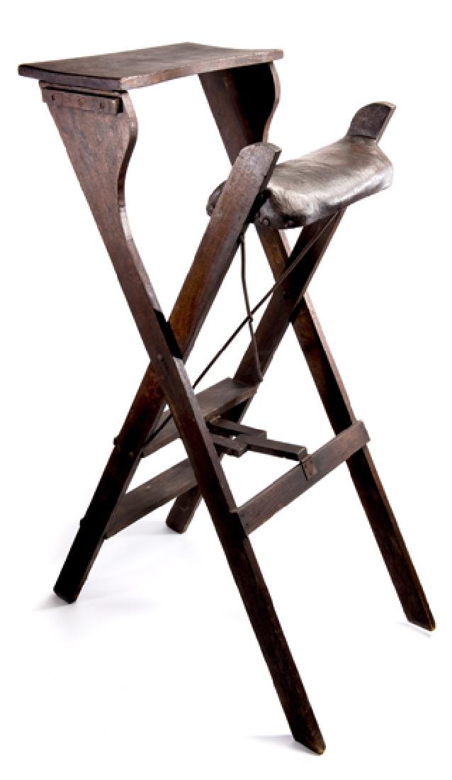 An Edwardian lawn tennis wooden umpire's chair, two (1 of 1)