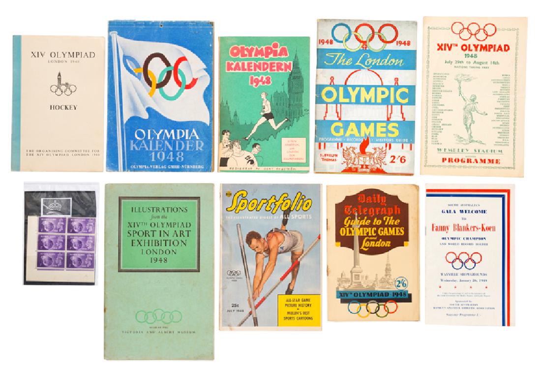 London 1948 Olympic Games publications, comprising: a (1 of 1)