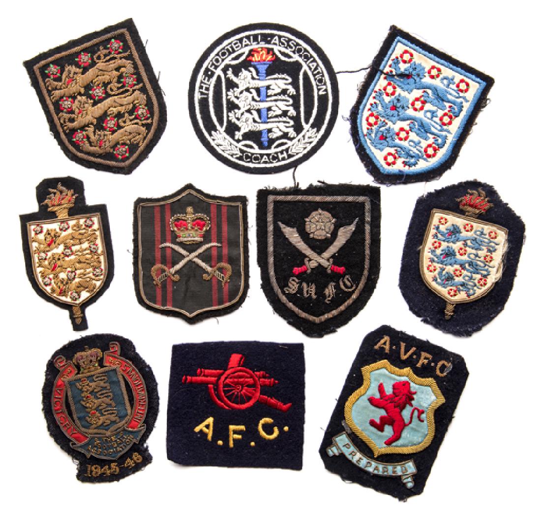 Joe Mercer blazer badge collection, three England, one (1 of 1)