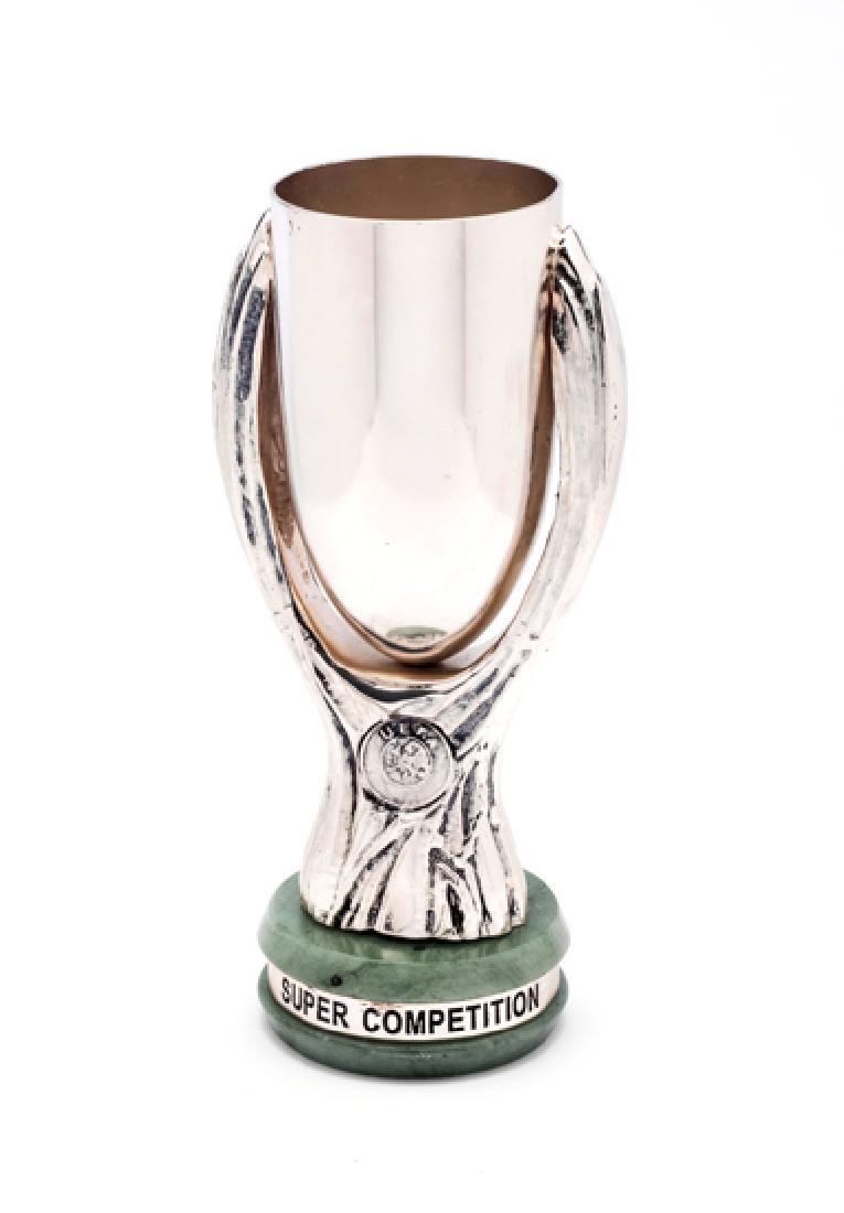 A scale replica of the UEFA Super Cup trophy, (1 of 1)