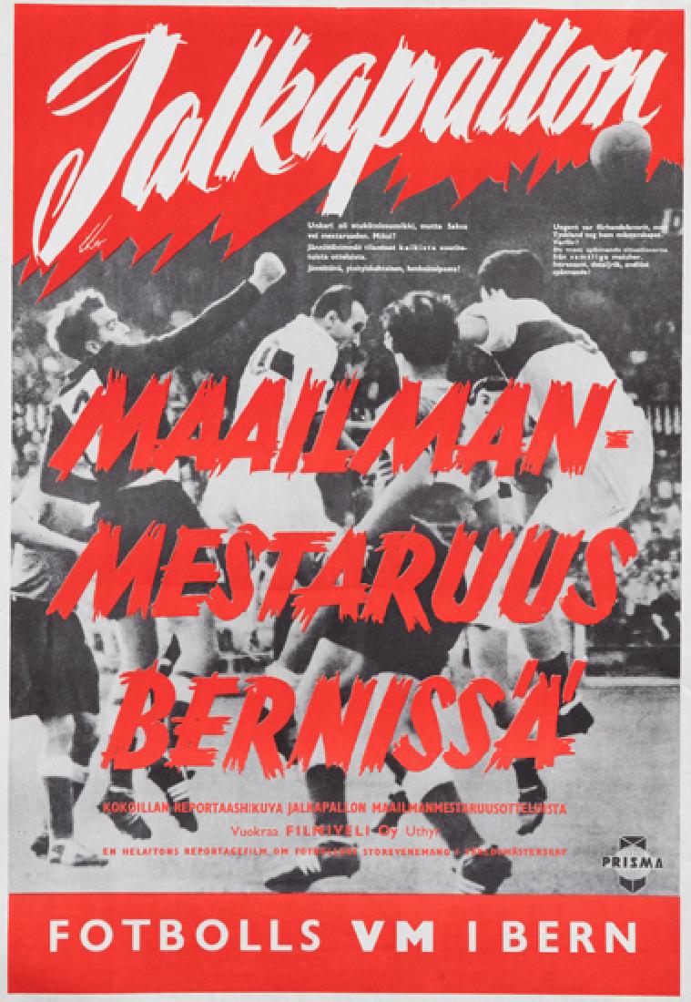 Three World Cup posters, comprising: a 1954 World Cup (1 of 2)