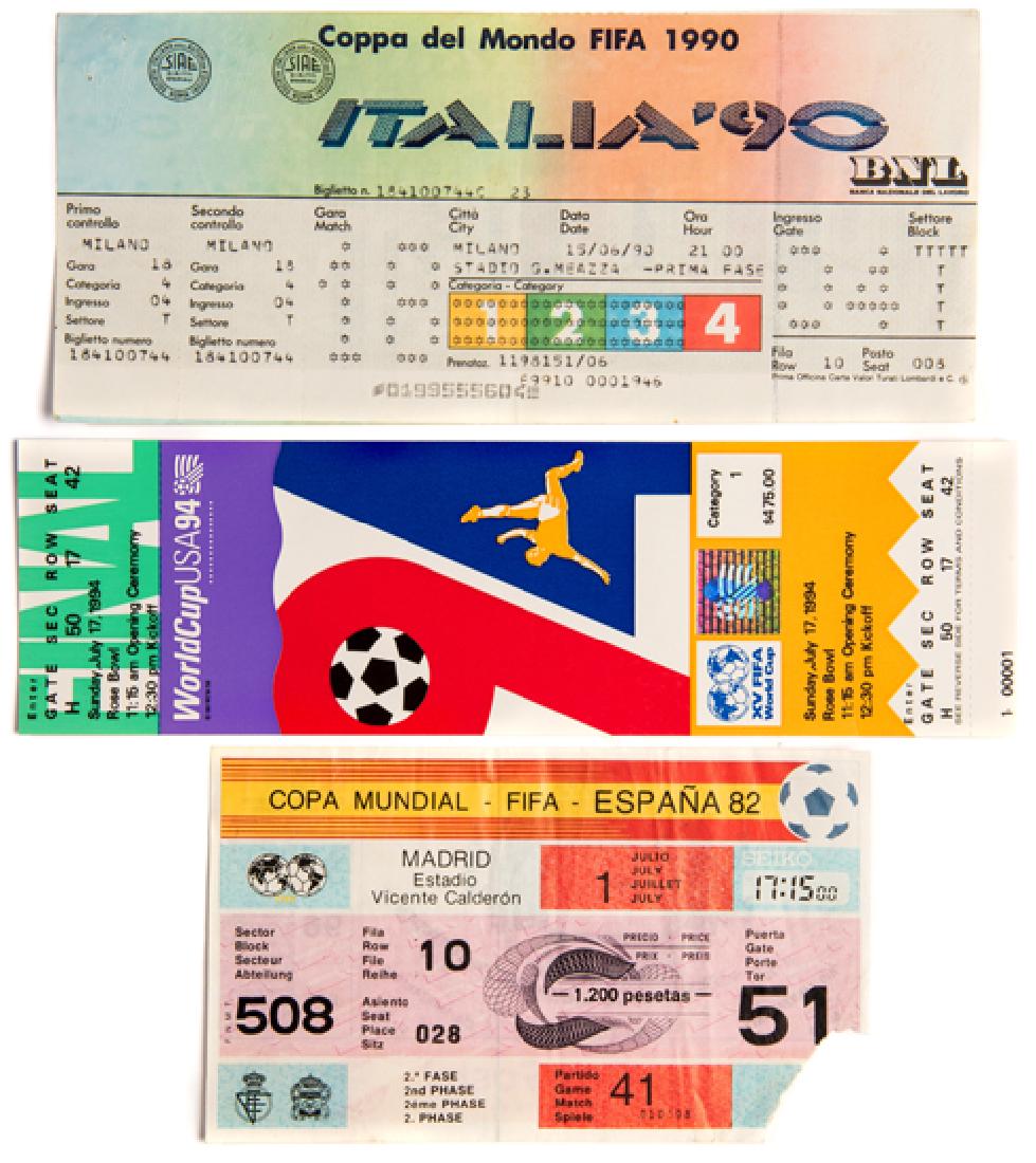 A collection of 25 World Cup tickets from the 1982, (1 of 1)