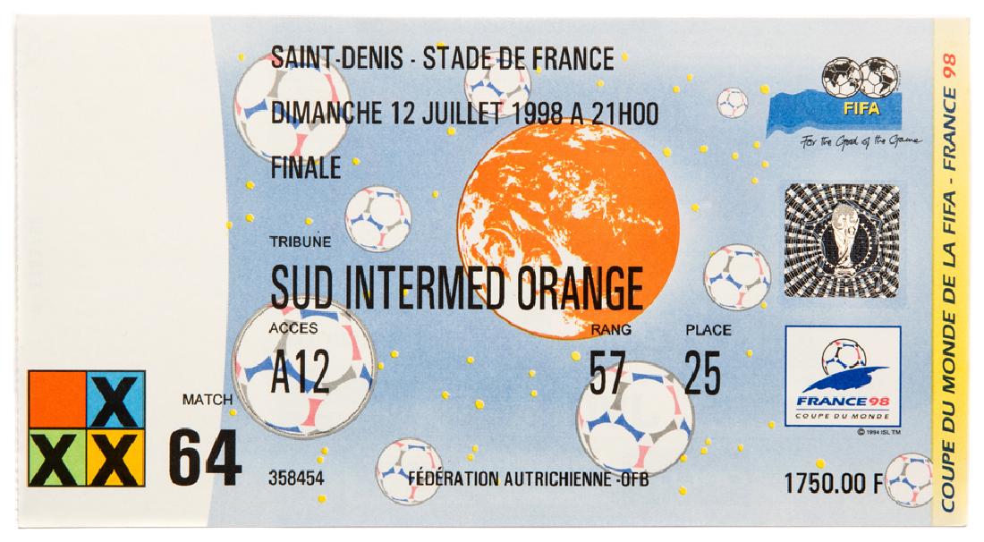 A collection of 48 tickets from the 1998 World Cup, (1 of 1)