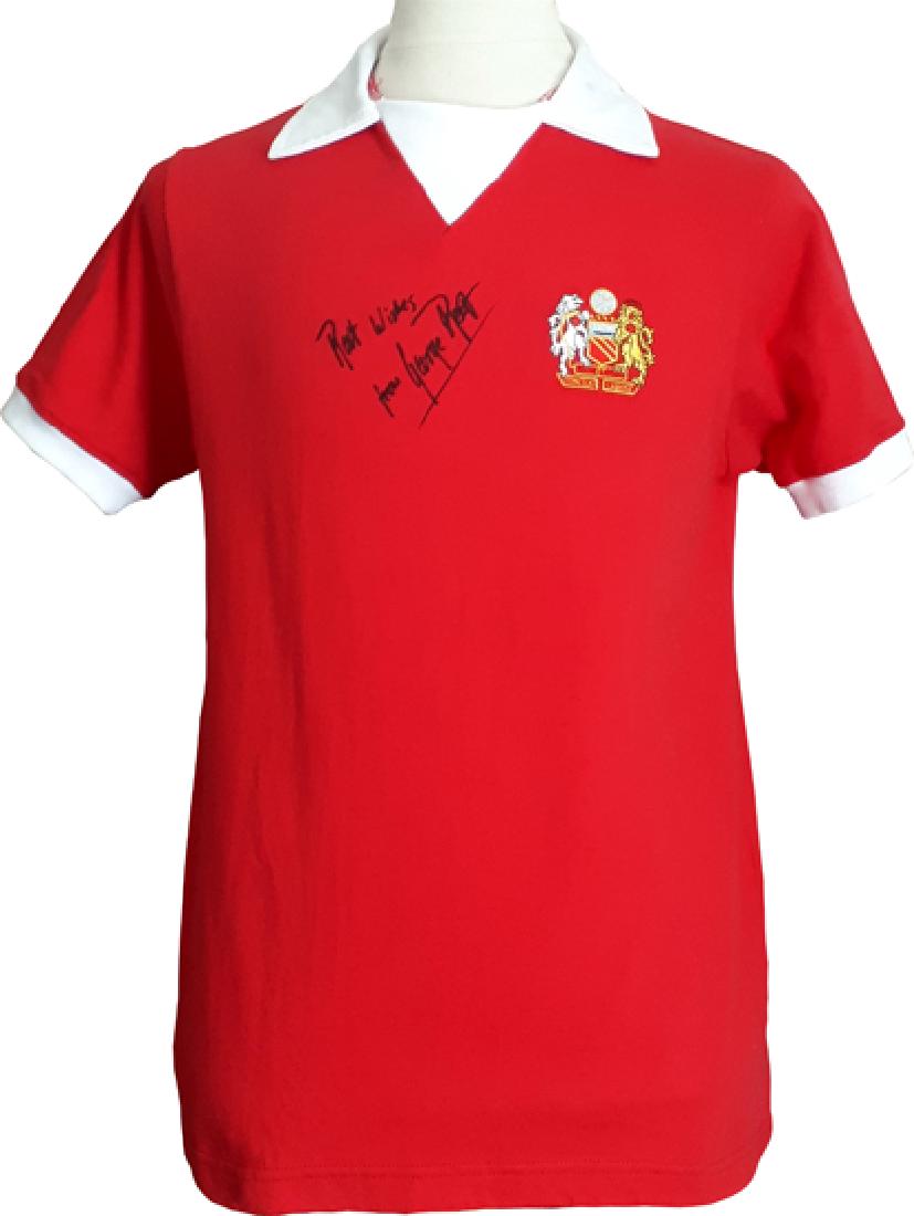george best signed shirt
