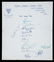 798: Three autographed sheets dating from 1950, the fir